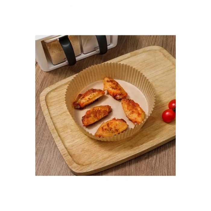 100 Adet Pişirme Kağıdı Yuvarlak - Air Fryer Liners Hava Fritözü