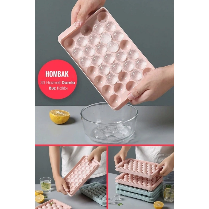 33 Hazneli Küre Buz Kalıbı 17-10 Cm