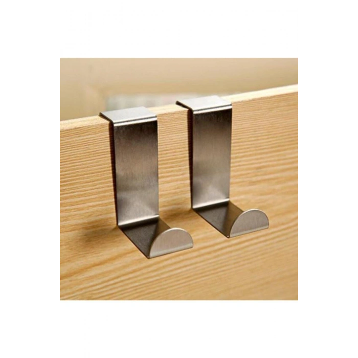 Metal 2 Adet Kapı Arkası Pantolon Eşarp Şal Kemer Ceket Askısı