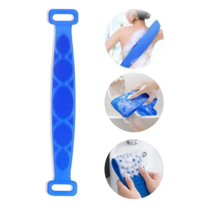 Duş Banyo Masaj Etkili Vücüt Sırt Ve Tüm Vücut Yıkama Lifi Fırça Yüzeyli Duş Lifi Silikon Kesesi