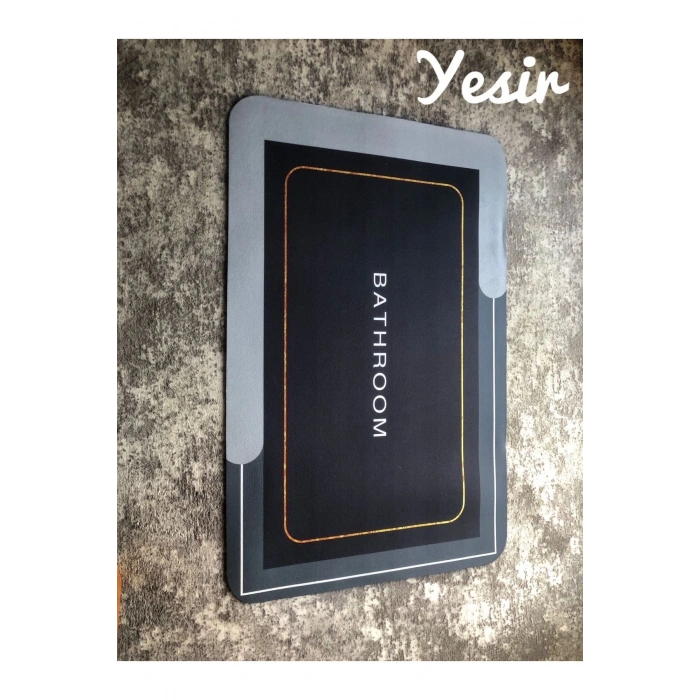 Sihirli Su Emici Banyo Paspası Kaymaz Tabanlı Abdest Paspası 40x60