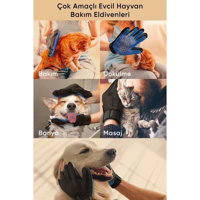 Aveo 1 Adet Kedi Ve Köpekler Için Tüy Toplama Eldiveni