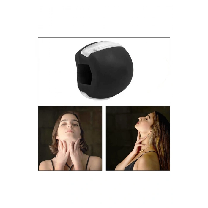 Jawline Çene Topu Çene Kası Güçlendirici Top Orta Seviye Fitnes Çene Çizgisi Çıkarıcı Top
