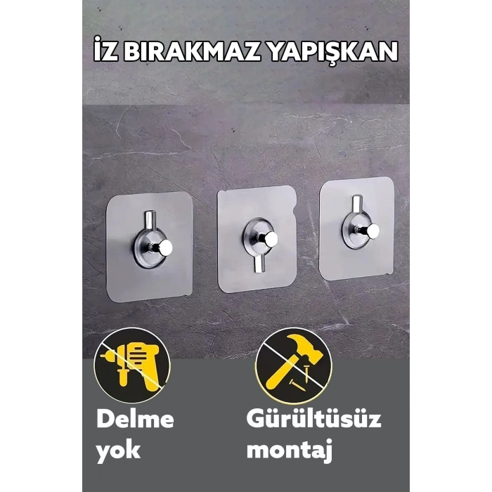 1 Adet Ultra Güçlü Vantuzlu Askı Çerçeve Askısı Vidalı Kanca Yapışkanlı Dayanıklı Şeffaf Raf Tutucu