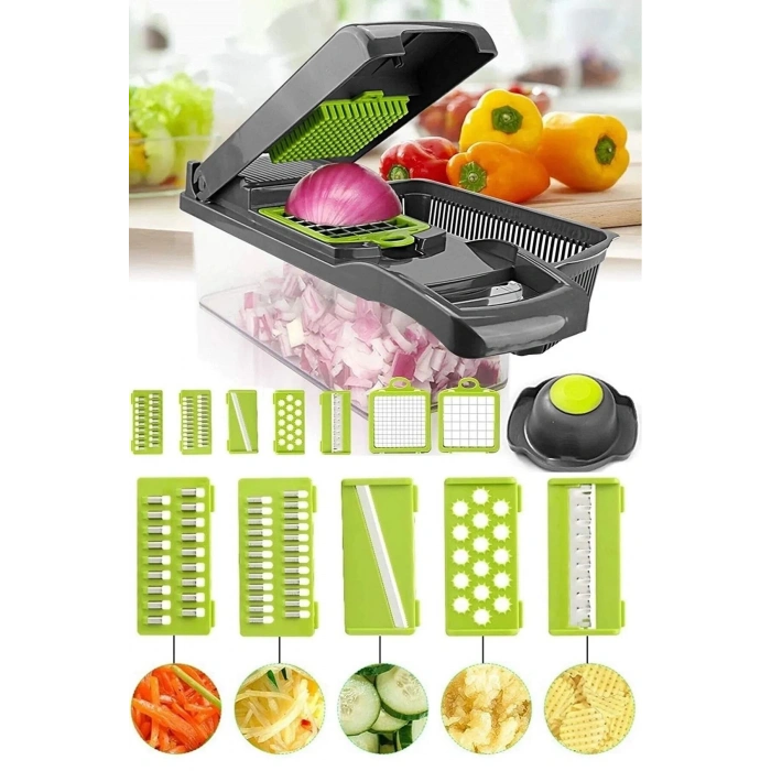 Patates Sebze Küp Rende Doğrayıcı Dicer Mandolin Dilimleyici Jülyen Kesici Mutfak Chopper