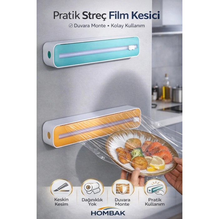Streç Film Kesme Aparatı Streç Film Kesici Folyo Kesme Vantuzlu Streç Film Kesici
