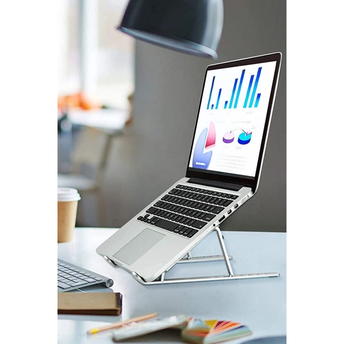 Laptop Altlığı  Ayarlanabilir Macbook Notebook Yükseltici  Metal Dizüstü Bilgisayar Tutucu Aksesuar