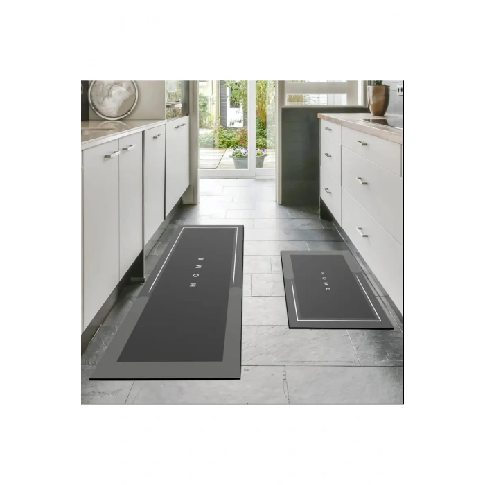 2 Adet Banyo Paspas Seti Uzun Kısa Home Sihirli Su Emici Banyo Paspası Kaymaz Tabanlı Abdest Paspası