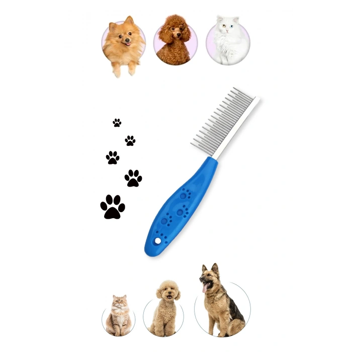 Evcil Hayvan Tüy Açıcı Tarak Ergonomik Kıtık Açıcı Tarak Köpek Fırçası Pire Bit Temizleme Kedi Evi
