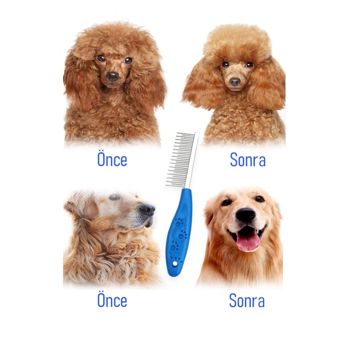 Evcil Hayvan Tüy Açıcı Tarak Ergonomik Kıtık Açıcı Tarak Köpek Fırçası Pire Bit Temizleme Kedi Evi