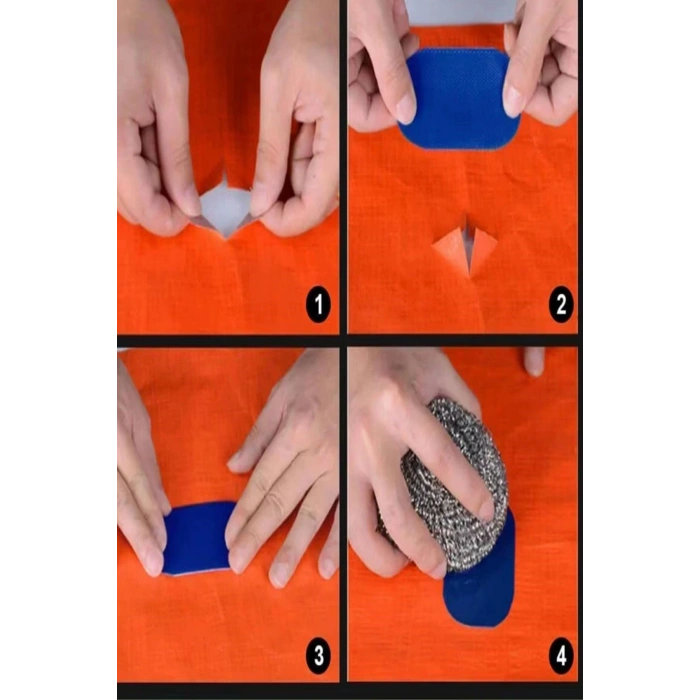 Güçlü Yapışkanlı Çadır Tente Branda Tamir Yama Bandı Isıya Suya Dayanıklı Tente Yaması (10Mt X 5Cm)