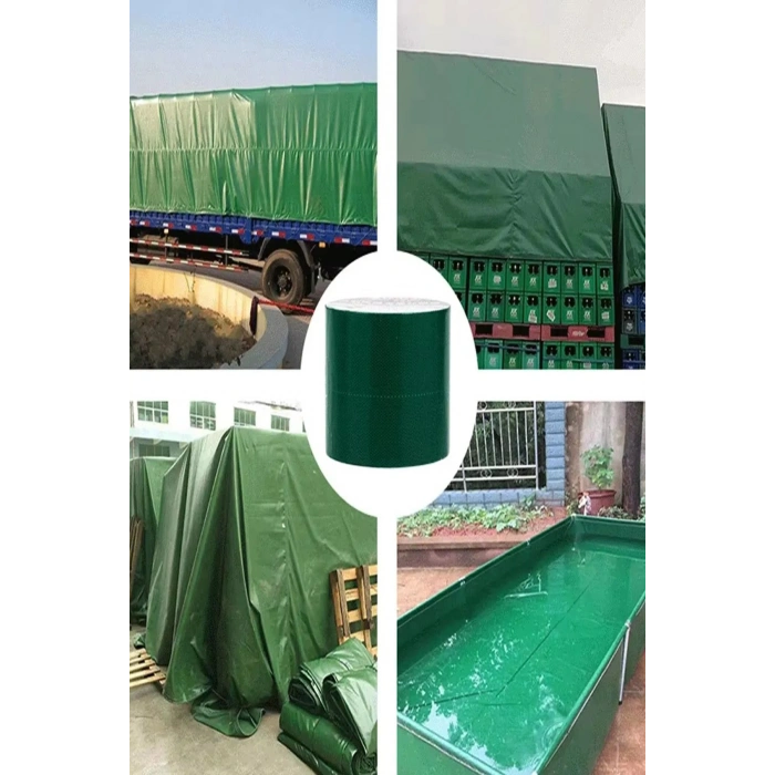 Güçlü Yapışkanlı Çadır Tente Branda Tamir Yama Bandı Isıya Suya Dayanıklı Tente Yaması (10Mt X 5Cm)