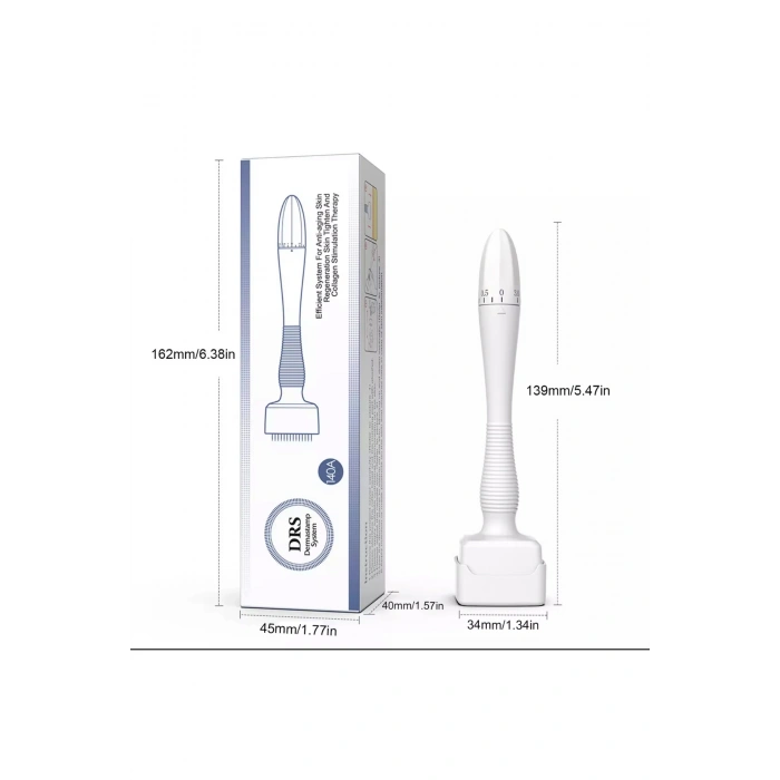 Ayarlanabilir Dermastamp 140 Titanyum İğneli (0.25–3.0 mm) Mikro İğne