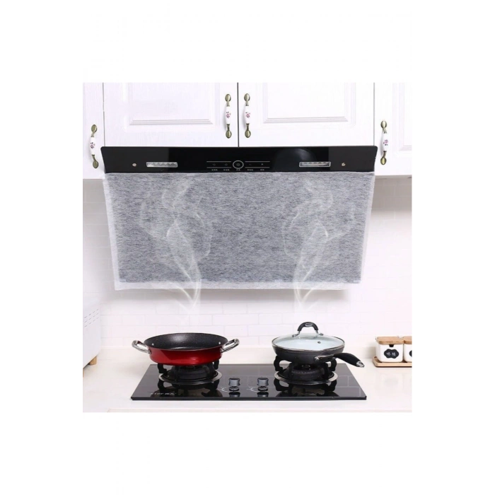 2li Yağ Emici Duman Önleyici Pratik Mutfak Davlumbaz Koruyucu Dayanıklı Yedek Filtre 45x90cm