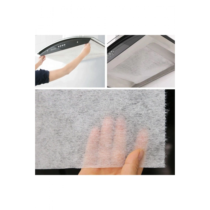 2li Yağ Emici Duman Önleyici Pratik Mutfak Davlumbaz Koruyucu Dayanıklı Yedek Filtre 45x90cm
