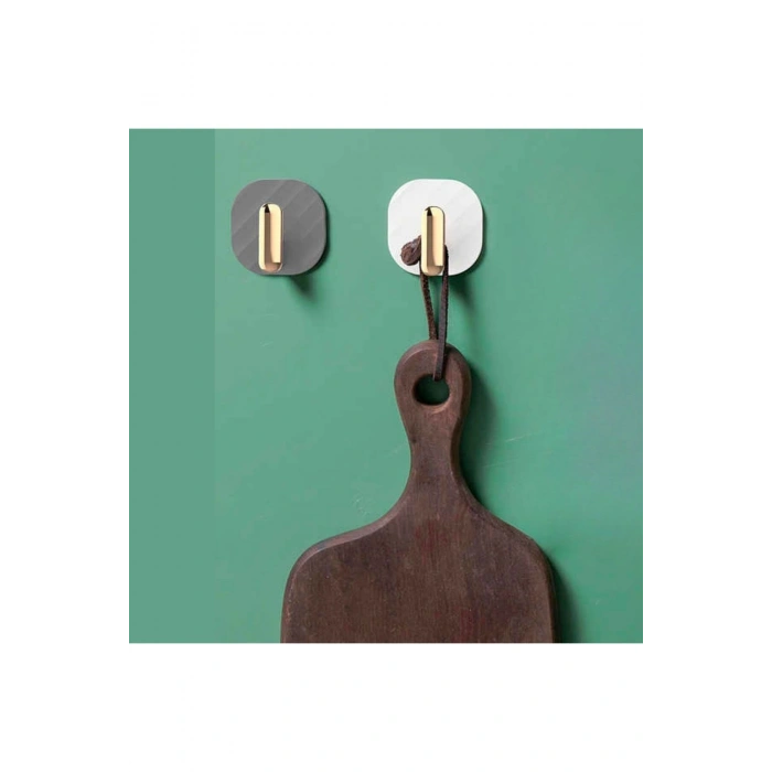 2li Yapışkanlı Retro Askılık Dolap Kapak Kulpu Gri