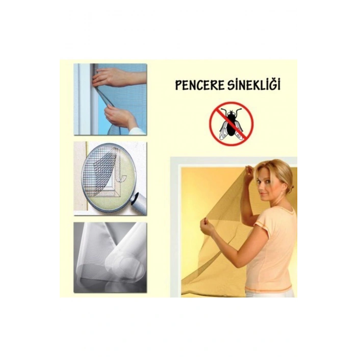Tüm Cam Pencere Kapılara Uyumlu Tek Kanat Pencere Sinekliği