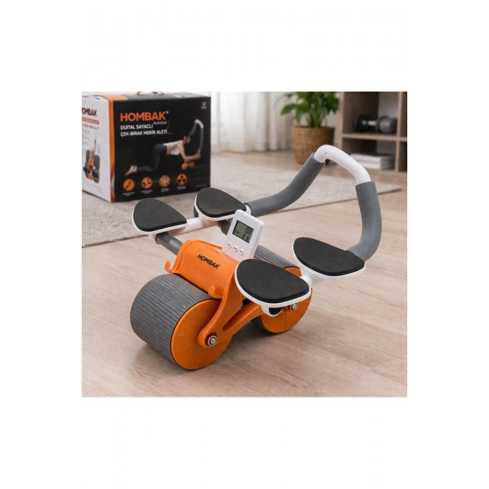 Dijital Sayaçlı Çek-Bırak Mekik Aleti Karın Egzersiz Aleti Core Güçlendirici Evde Spor Fitness Aleti