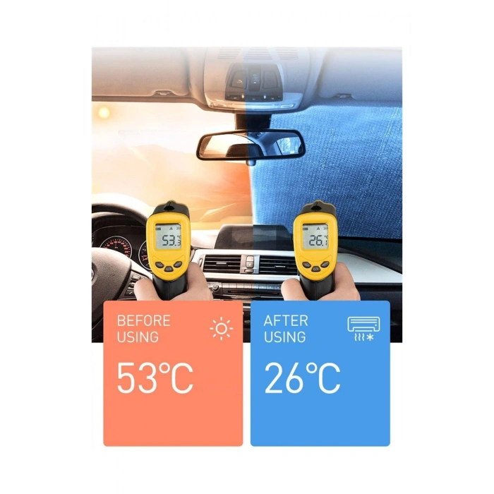Otomobil Ön Cam Gölgelik Katlanabilir Güneşlik Şemsiyesi Araba Güneş Koruyucu Fiat Honda Uyumlu
