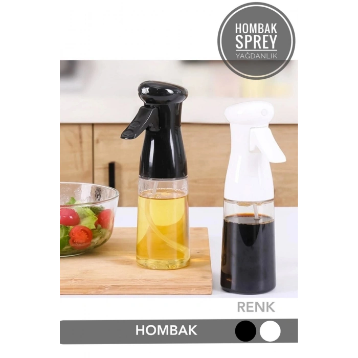 Sprey Yağdanlık, Airfryer Için Yağdanlık, Püskürtmeli Sprey Cam Şişe Zeytinyağı Sirke YağPüskürtücü