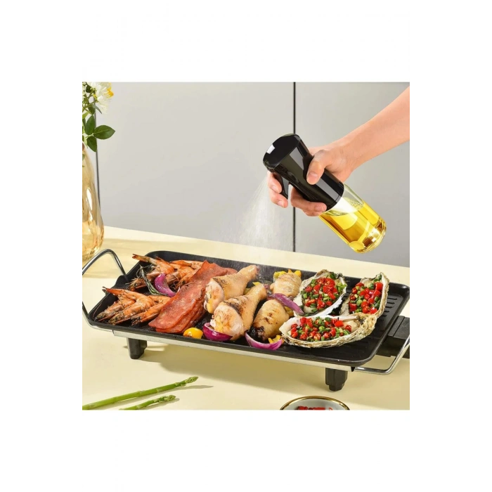 Beyaz Sprey Cam Yağlık Yağdanlık Airfryer Fritöz Yağ Püskürtücü Fısfıs 250 ml