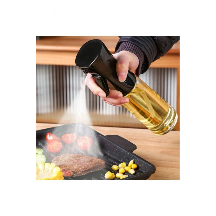 Beyaz Sprey Cam Yağlık Yağdanlık Airfryer Fritöz Yağ Püskürtücü Fısfıs 250 ml