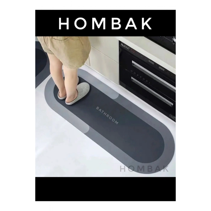 Büyük Boy Oval Uzun Sihirli Paspas Su Emici Tabanlı Paspas 40*120