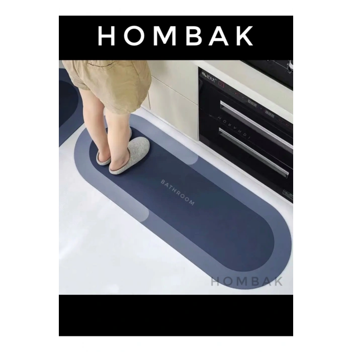 Büyük Boy Oval Uzun Sihirli Paspas Su Emici Tabanlı Paspas 40*120