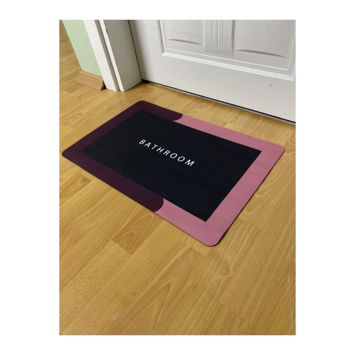 Sihirli Su Emici Banyo Paspası Kaymaz Tabanlı Abdest Paspası 3,5 Mm 40x60