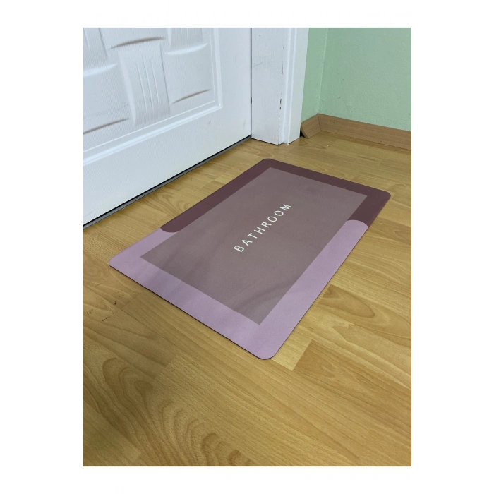 Sihirli Su Emici Banyo Paspası Kaymaz Tabanlı Abdest Paspası 3,5 Mm 40x60