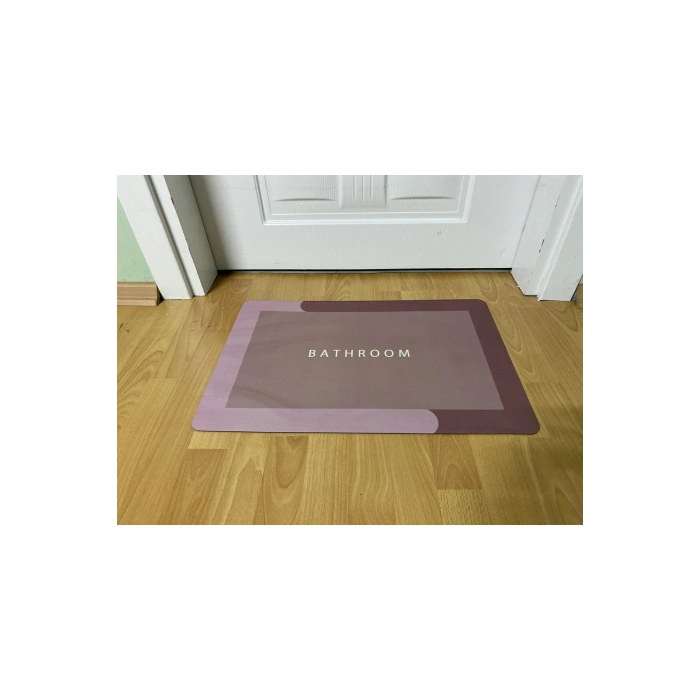 Sihirli Su Emici Banyo Paspası Kaymaz Tabanlı Abdest Paspası 3,5 Mm 40x60