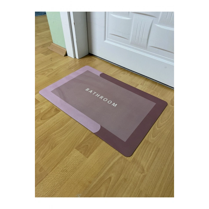Sihirli Su Emici Banyo Paspası Kaymaz Tabanlı Abdest Paspası 3,5 Mm 40x60