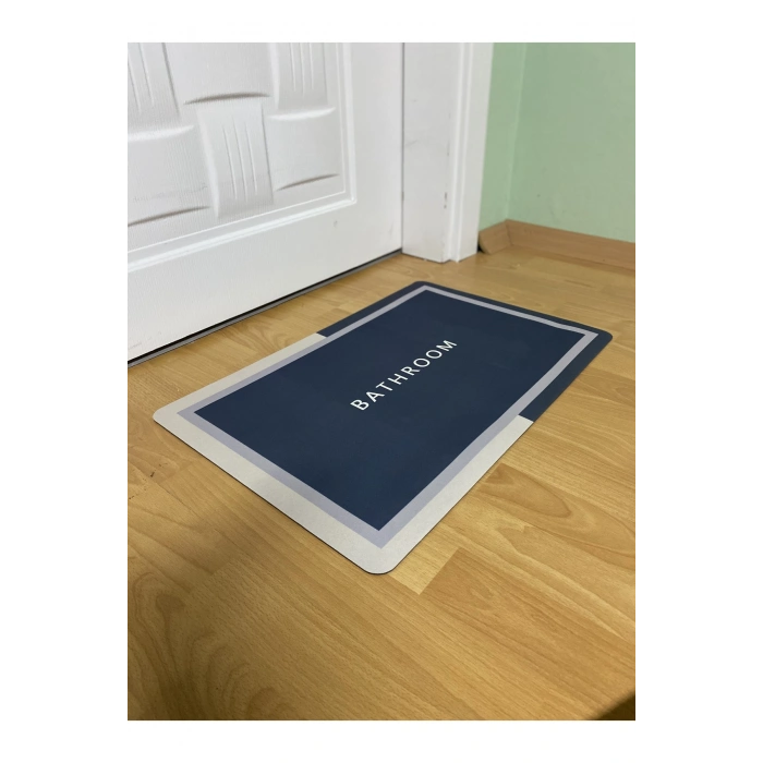 Sihirli Su Emici Banyo Paspası Kaymaz Tabanlı Abdest Paspası 3,5 Mm 40x60