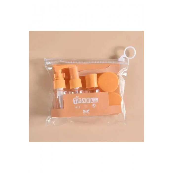 8 Parça Seyahat Tipi Çok Amaçlı Krem Kutusu ve Şişe Seti Çok Amaçlı Saklama Kutusu Krem Spatula Set