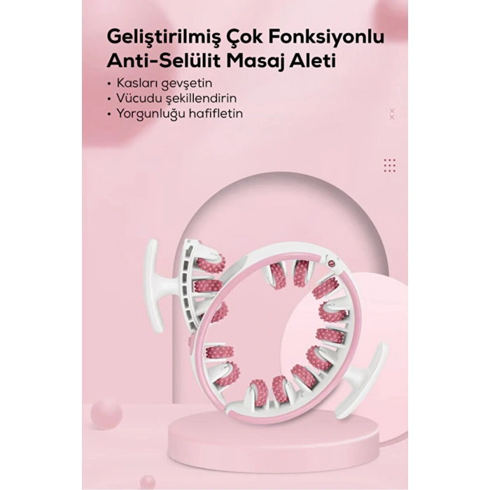 360° Sıkılaştırıcı Selülit Karşıtı Masaj Aleti- Bacak Kol Karın Masaj Cihazı- Kas Gevşetici