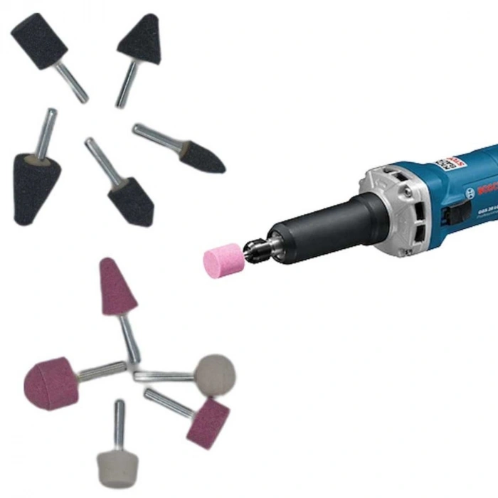 6mm 10lu Taşlama Seti Gravür Dremel Taşlama Zımpara Ucu Seti