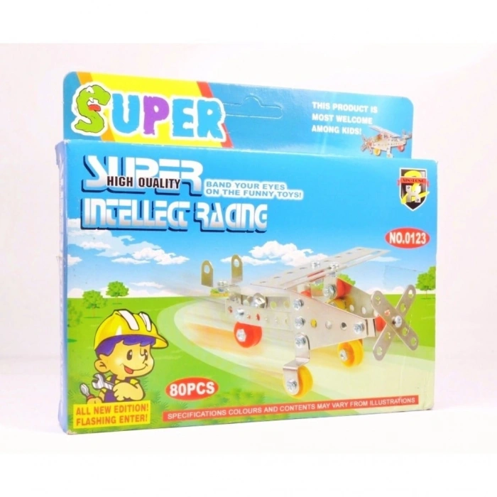 80 Parça Metal Lego Uçak - V38