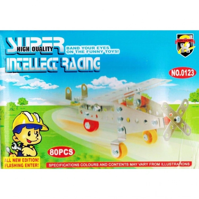 80 Parça Metal Lego Uçak - V38