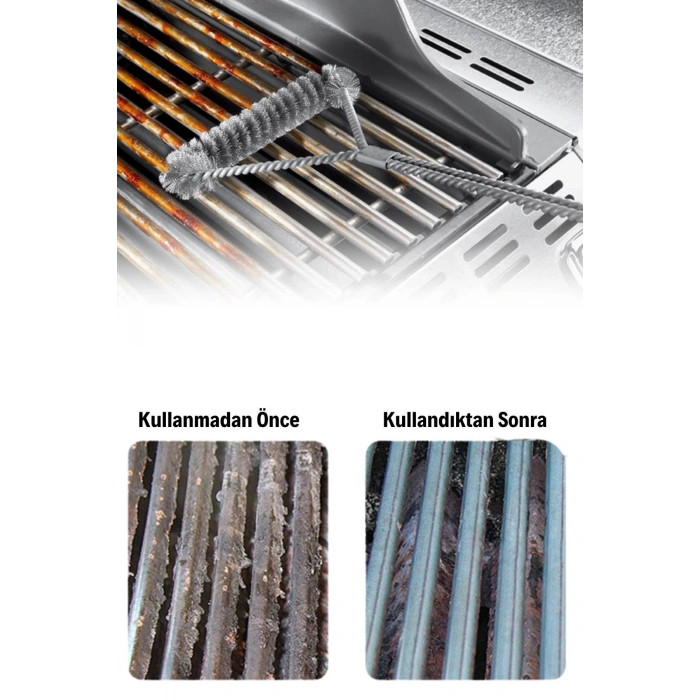 Barbekü Mangal Izgara Teli Temizlik Fırçası