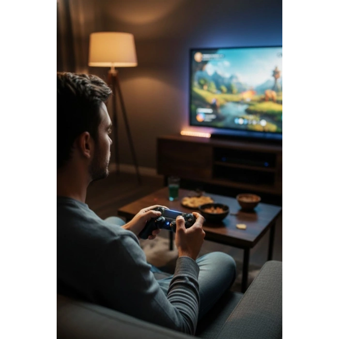 Bluetooth Kablosuz Gamepad – Ergonomik Tutuş, Hassas Analog Joystick, PC & Mobil Uyumlu Oyun Kolu