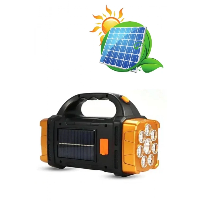 Çok Fonksiyonlu Elde Güneş Enerjili Lamba – 38W