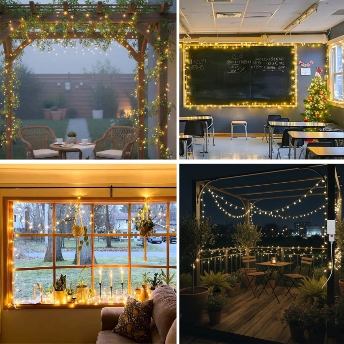 Günışığı Renk 5 Farklı Işık Modlu 10 Metre Eklemeli Dekor Boncuk Model Dekoratif Led