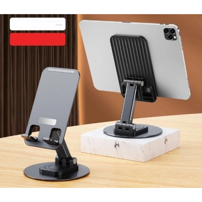 Katlanabilir Telefon Tutucu Stand Yuvarlak Tabanlı Cm-074
