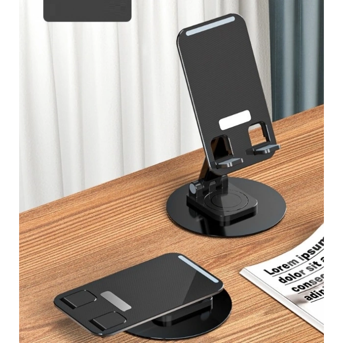 Katlanabilir Telefon Tutucu Stand Yuvarlak Tabanlı Cm-074