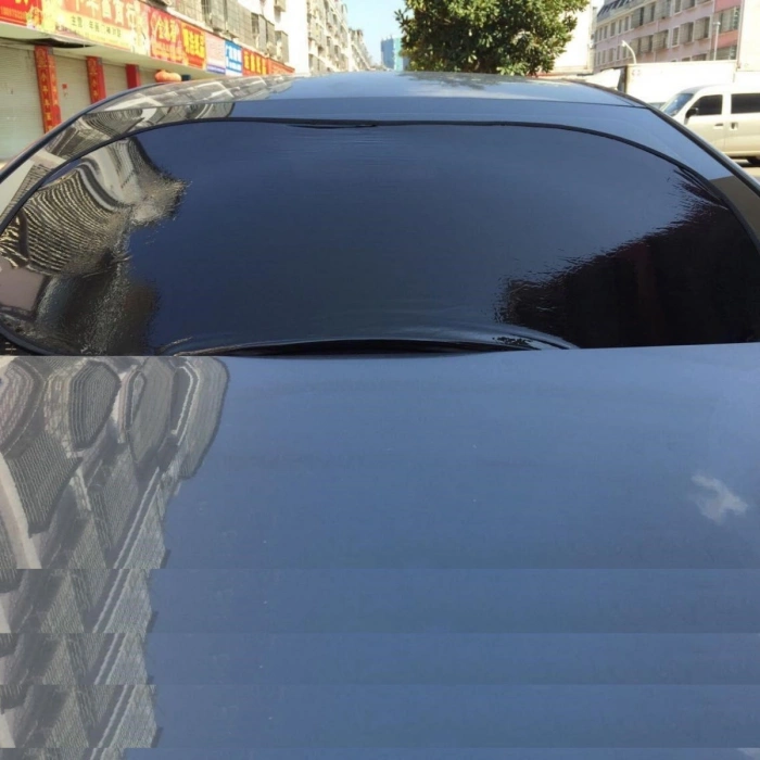 Kolay Yapıştırmalı Oto Ön Cam Siyah Güneşlik Filmi 100cmx50cm