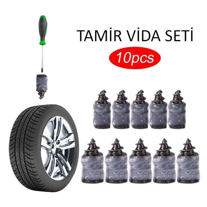 Lastik Tamir Kiti Kauçuk Vida Seti
