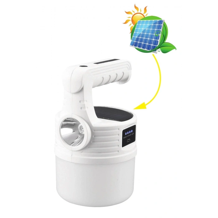 LED Güneş Enerjili Kamp Lambası–2000 Lümen Süper Parlak, 5 Aydınlatma Modlu,USB ile Şarj Edilebilir Dış Mekan,Asılabilir Torch El Feneri