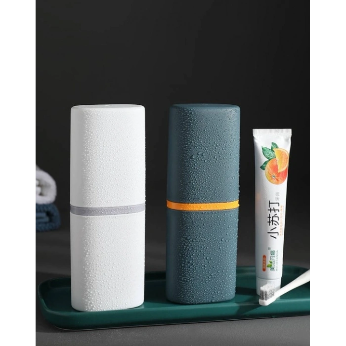 Seyahat Tipi Diş Macun Ve Fırçası Kabı