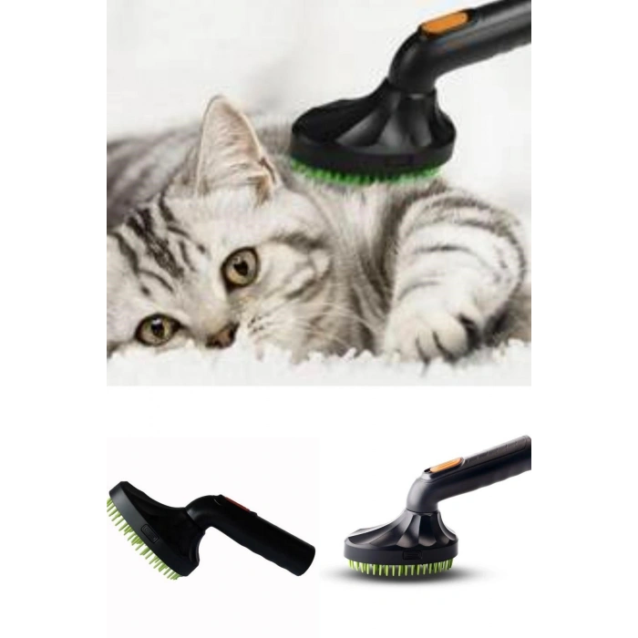 Süpürgeye Takılabilir Ergonomik Kedi Köpek Tüy Tarama Fırçası