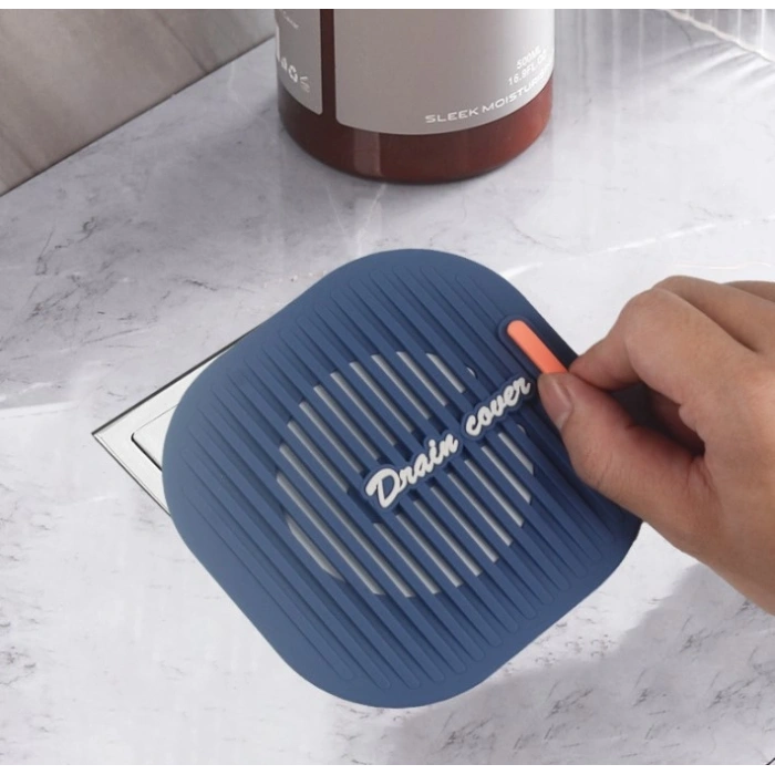 Süzgeçli Lavabo Gider Koruyucu Mat Gri